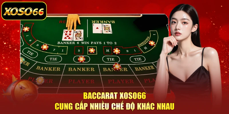 Baccarat XOSO66 cung cấp nhiều chế độ khác nhau